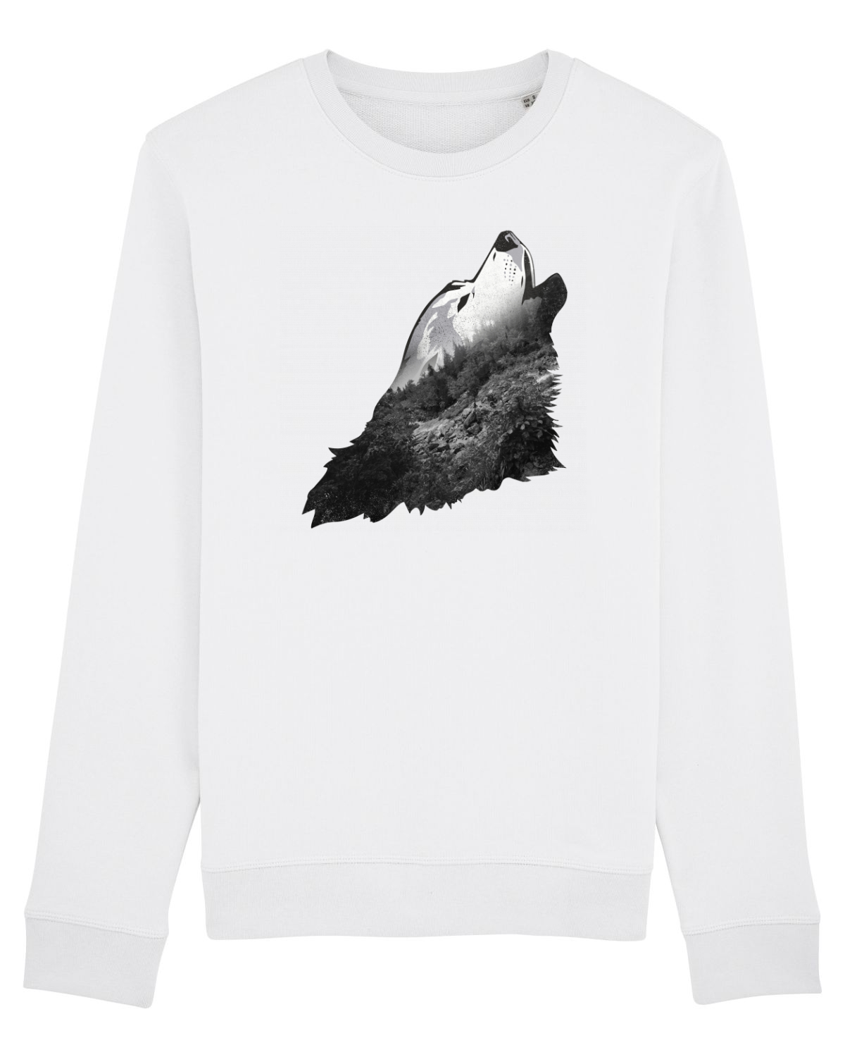 Bluză mânecă lungă Unisex Rise White