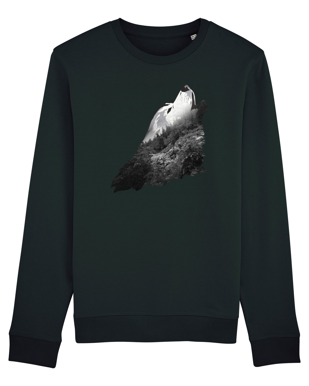 Bluză mânecă lungă Unisex Rise Black