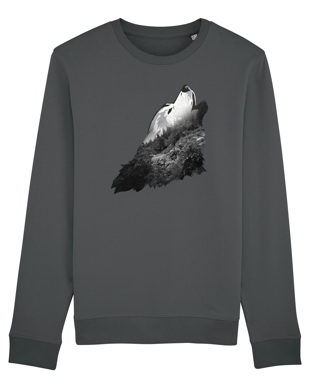 Bluză mânecă lungă Unisex Rise Anthracite