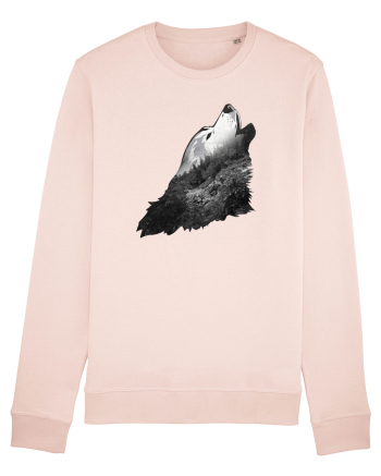 Wolf howling Candy Pink