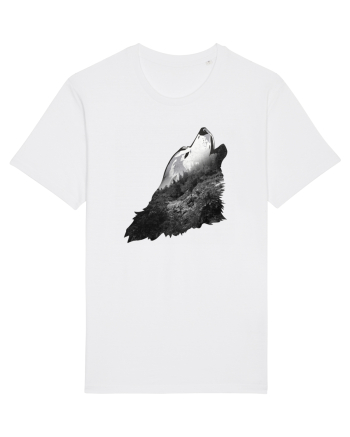 Wolf howling White