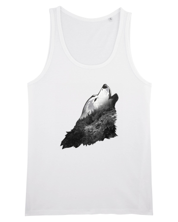 Wolf howling White