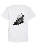 Wolf howling Tricou mânecă scurtă guler larg Bărbat Skater