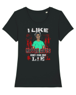 Ripped Guts Tricou mânecă scurtă guler larg fitted Damă Expresser