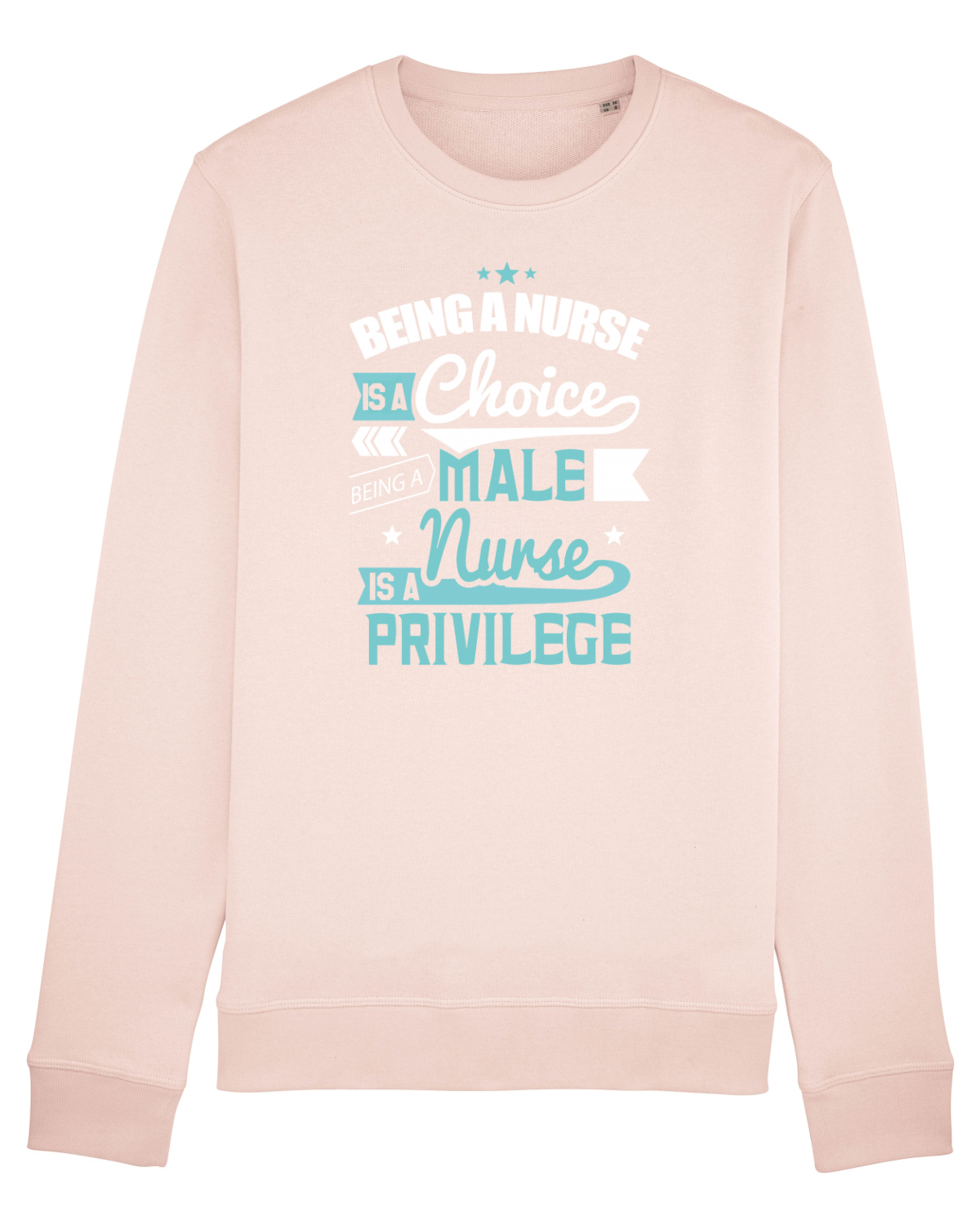 Bluză mânecă lungă Unisex Rise Candy Pink