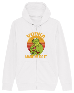 VODKA MADE ME DO IT KERMIT Hanorac cu fermoar Unisex Connector