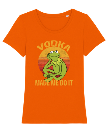 VODKA MADE ME DO IT KERMIT Bright Orange
