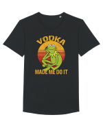 VODKA MADE ME DO IT KERMIT Tricou mânecă scurtă guler larg Bărbat Skater