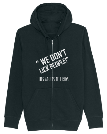 WE DON'T LICK PEOPLE Black