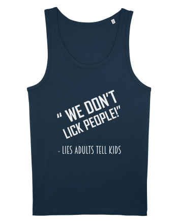 WE DON'T LICK PEOPLE Navy