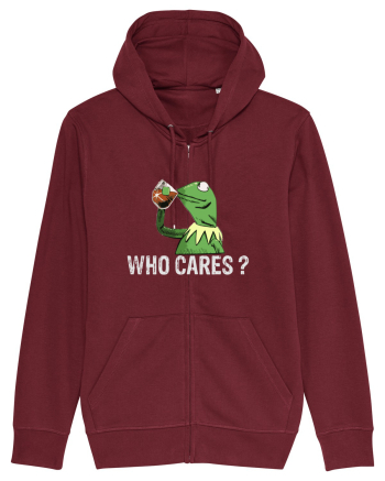 WHO CARES? Burgundy