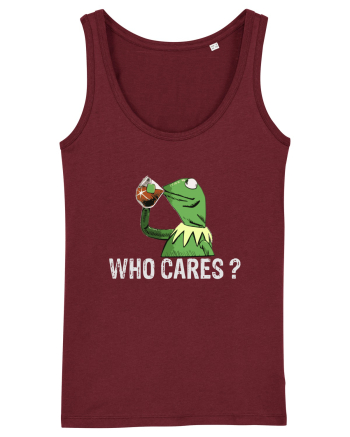 WHO CARES? Burgundy