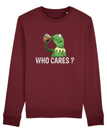 WHO CARES? Burgundy