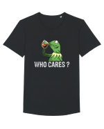 WHO CARES? Tricou mânecă scurtă guler larg Bărbat Skater