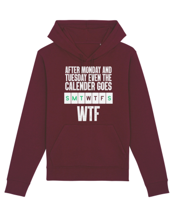 WTF Calender Burgundy