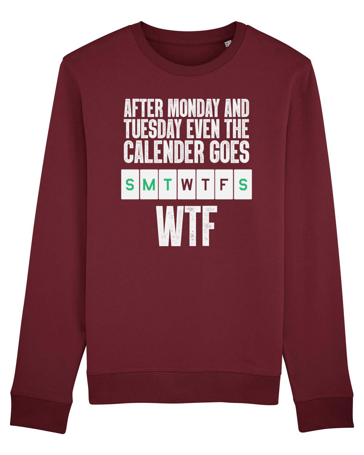 Bluză mânecă lungă Unisex Rise Burgundy