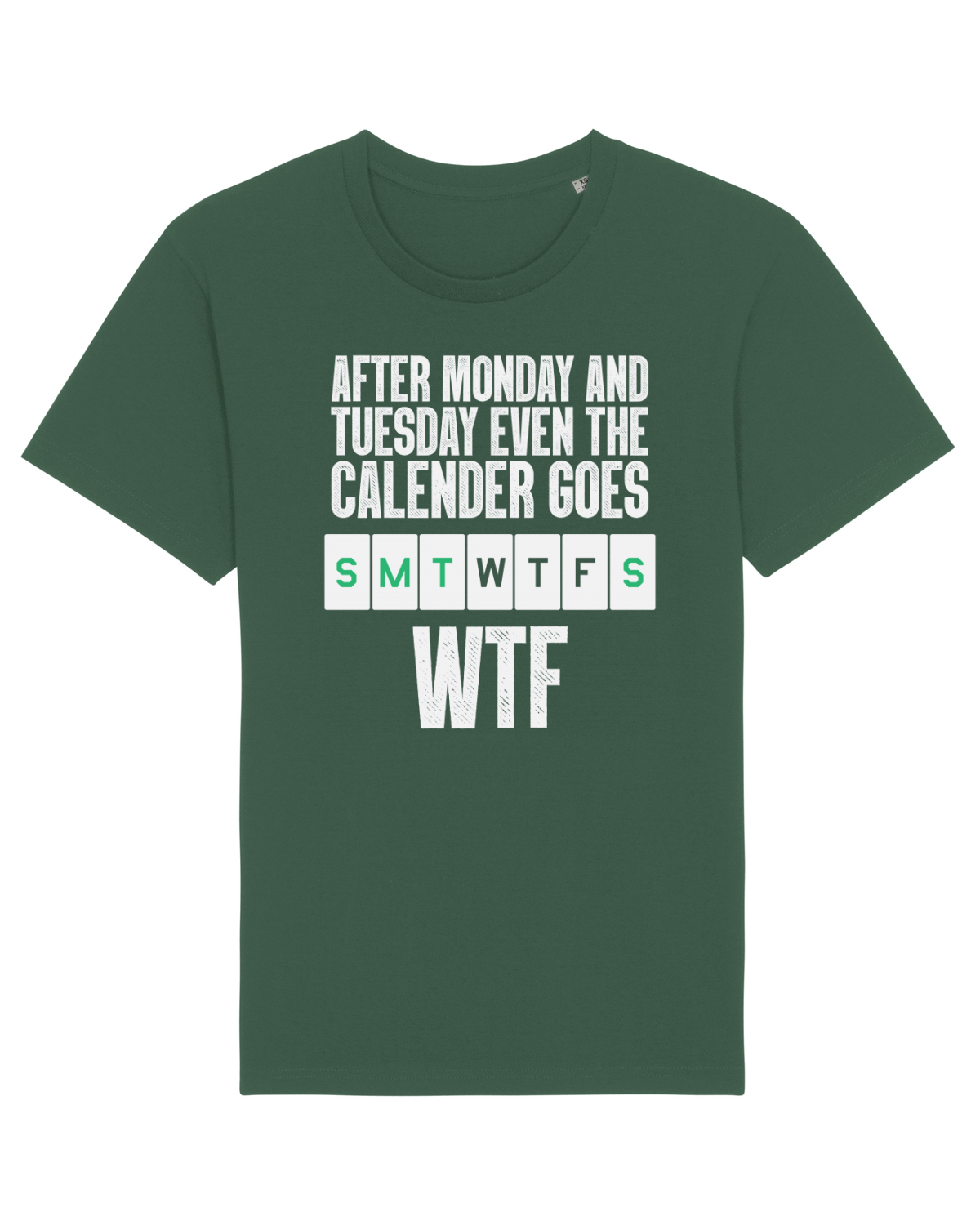 Tricou mânecă scurtă Unisex Rocker Bottle Green