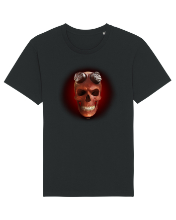 Craniu roșu - skull red 03 black Black