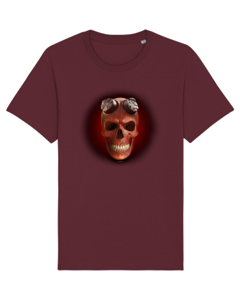 Craniu roșu - skull red 03 black Burgundy