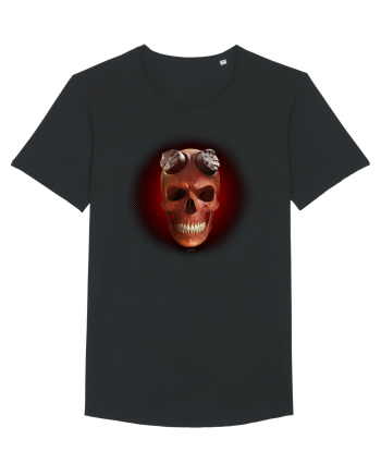 Craniu roșu - skull red 03 black Black