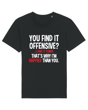 You Find It Offensive? I Find It Funny Black
