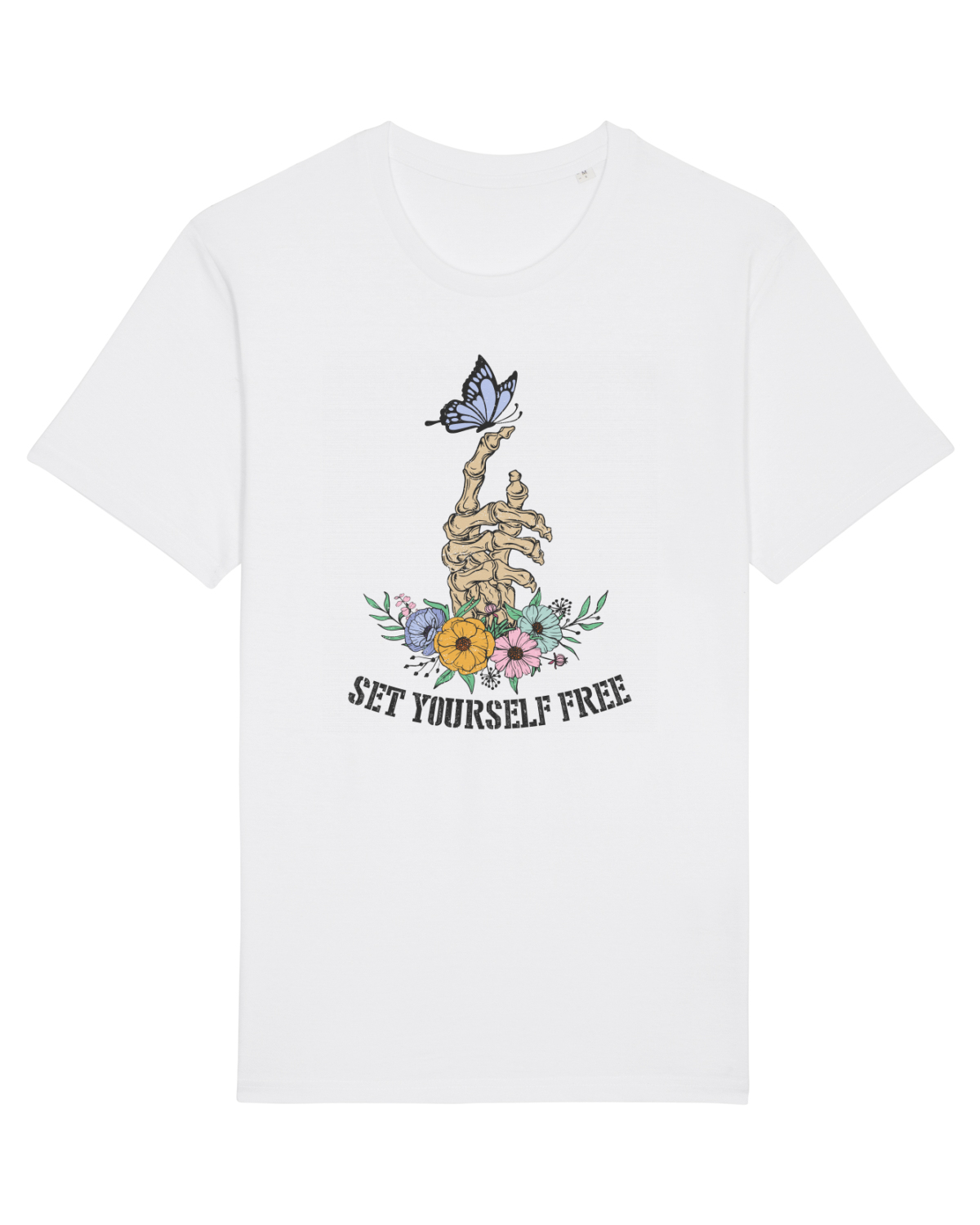 Tricou mânecă scurtă Unisex Rocker White