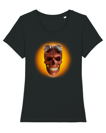 Craniu roșu - skull red 03 yellow Black