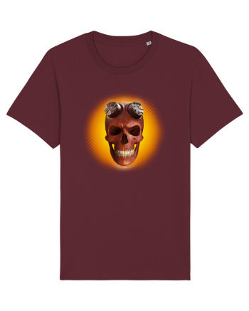 Craniu roșu - skull red 03 yellow Burgundy