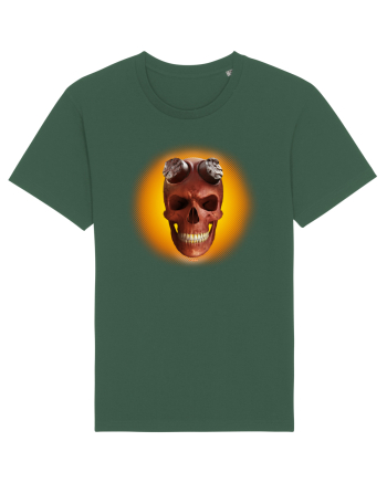 Craniu roșu - skull red 03 yellow Bottle Green