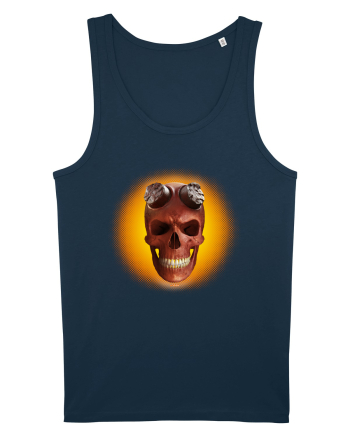 Craniu roșu - skull red 03 yellow Navy
