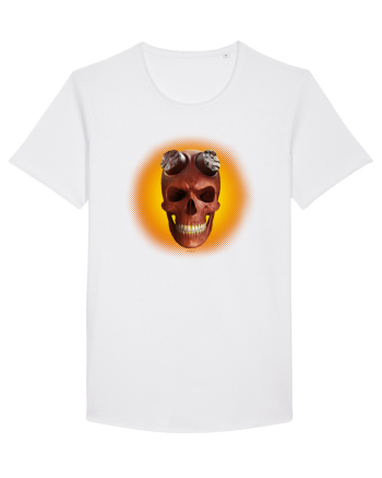 Craniu roșu - skull red 03 yellow White