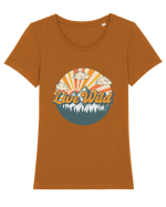 Live Wild Tricou mânecă scurtă guler larg fitted Damă Expresser