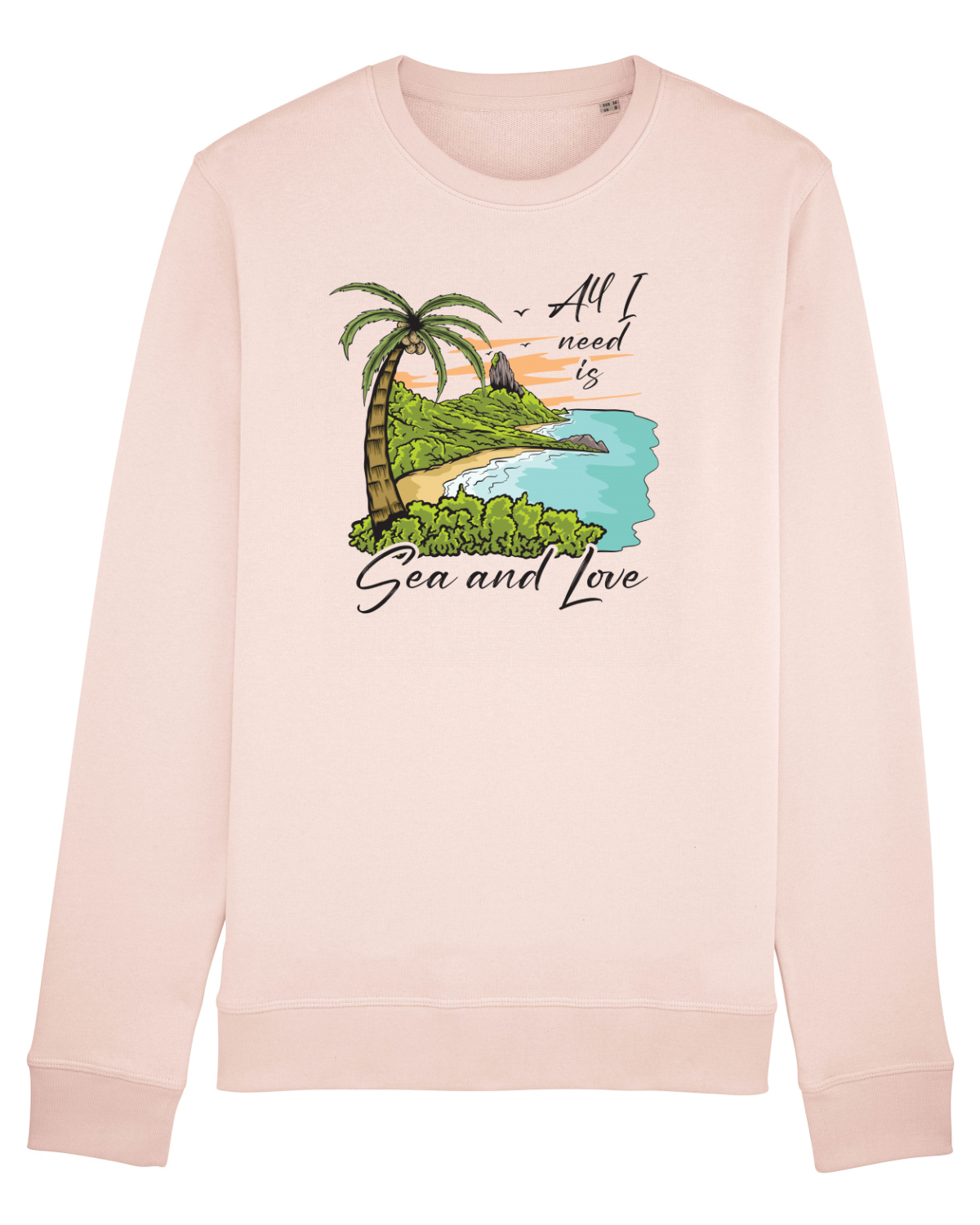Bluză mânecă lungă Unisex Rise Candy Pink