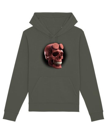 Craniu roșu - skull red 05 black Khaki