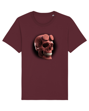 Craniu roșu - skull red 05 black Burgundy