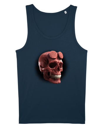 Craniu roșu - skull red 05 black Navy