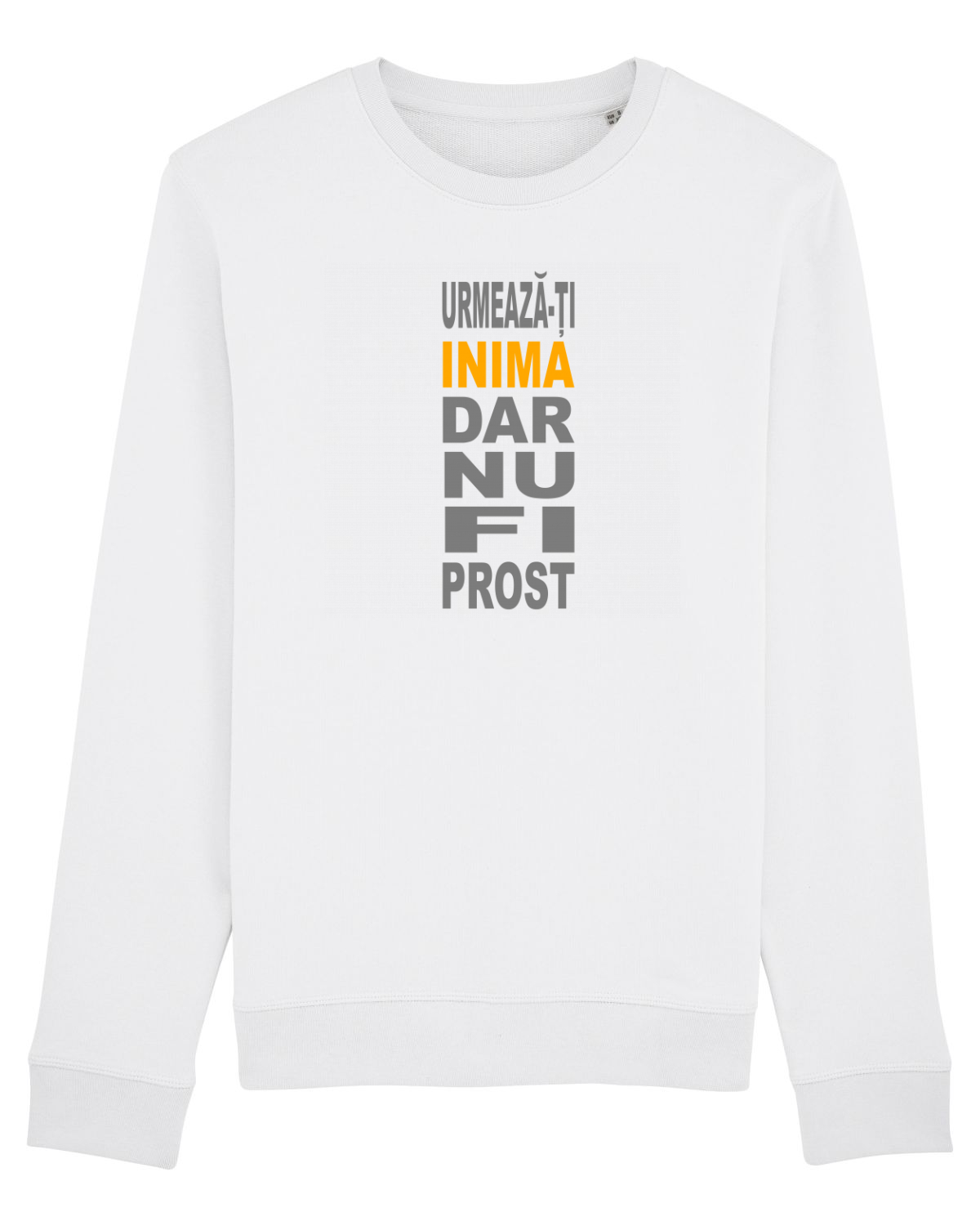 Bluză mânecă lungă Unisex Rise White