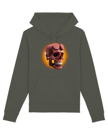 Craniu roșu - skull red 05 orange Khaki