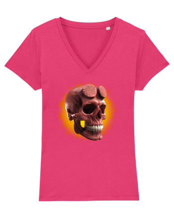 Craniu roșu - skull red 05 orange Raspberry