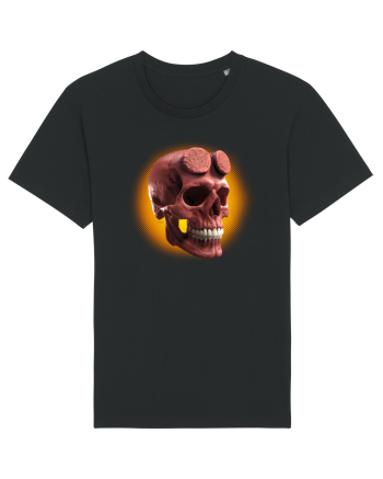 Craniu roșu - skull red 05 orange Black