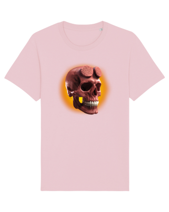 Craniu roșu - skull red 05 orange Cotton Pink