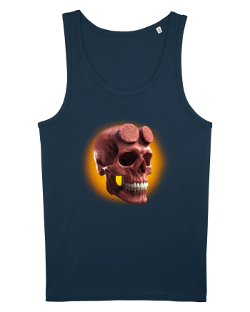 Craniu roșu - skull red 05 orange Navy
