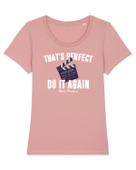 Do it again Tricou mânecă scurtă guler larg fitted Damă Expresser