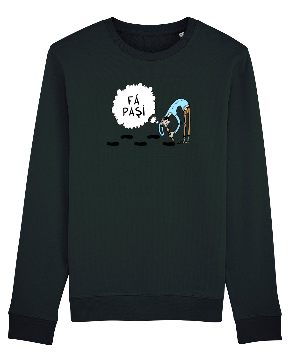 Bluză mânecă lungă Unisex Rise Black