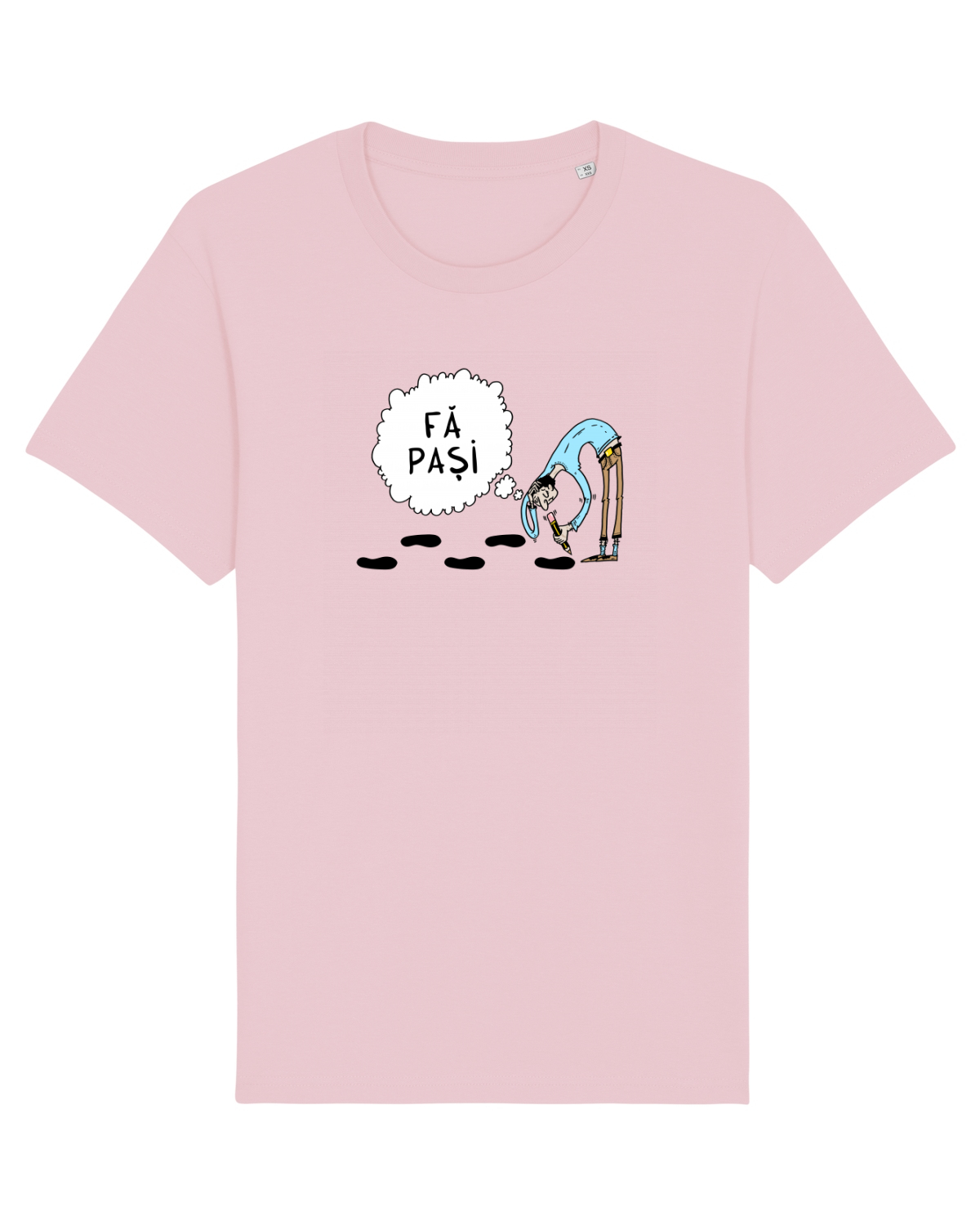 Tricou mânecă scurtă Unisex Rocker Cotton Pink
