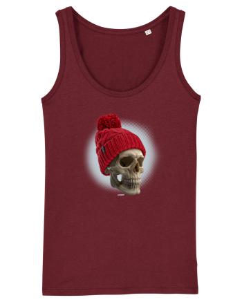 Craniu cu caciulă - skullbeanie 02-91 Burgundy