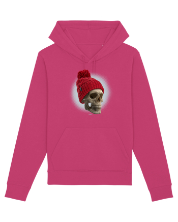 Craniu cu caciulă - skullbeanie 02-91 Raspberry
