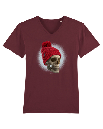 Craniu cu caciulă - skullbeanie 02-91 Burgundy