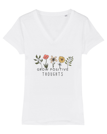 Grow Positive Tghoughts  White