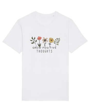 Grow Positive Tghoughts  White